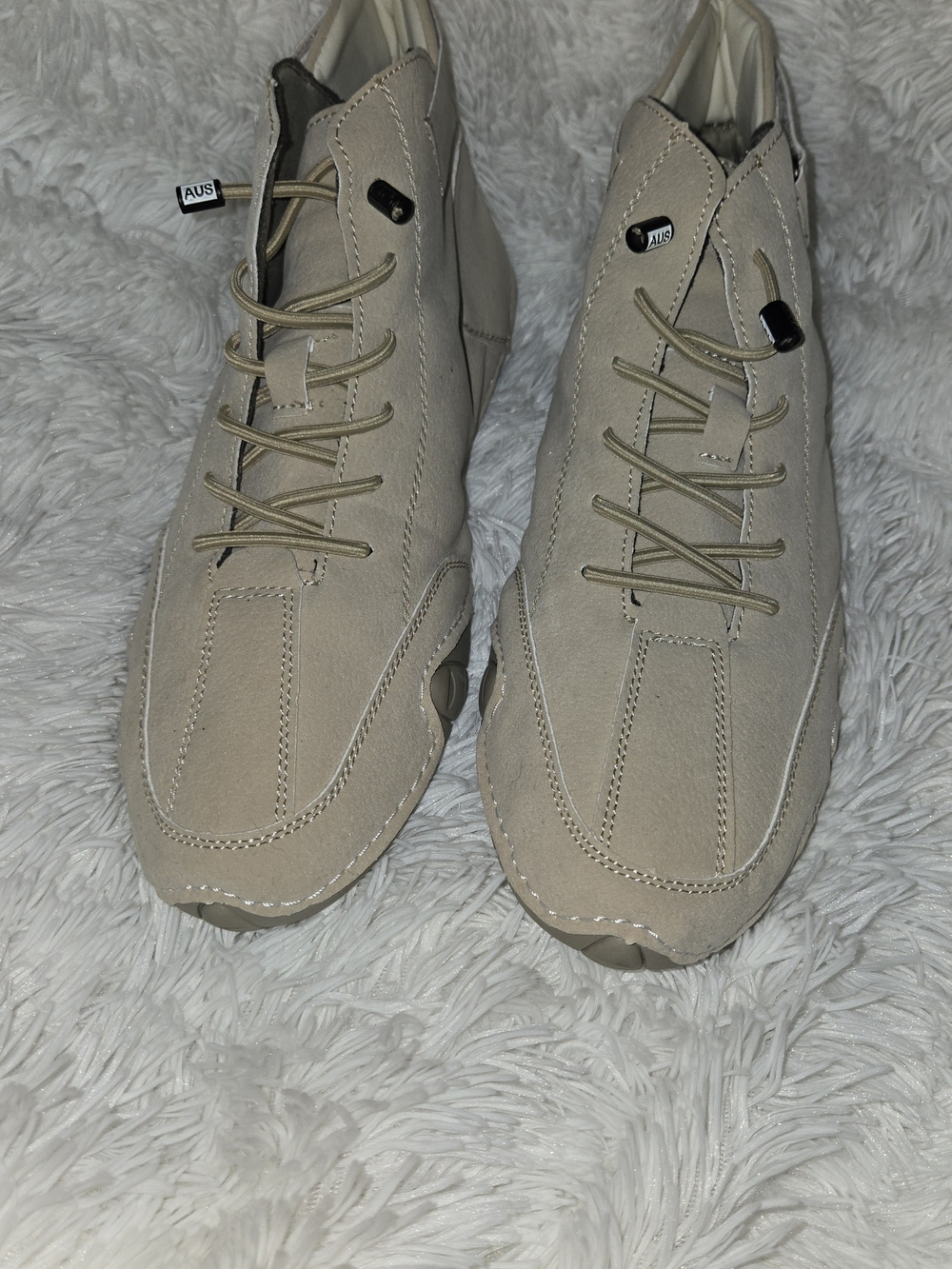 Men's Casual Sneakers in Taupe - Minimal Slip-On Design